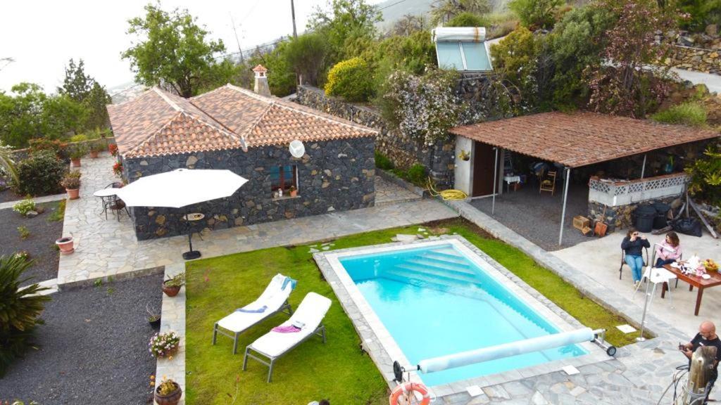 Climatized Pool Free Wifi Casa Rural Las Pareditas Tijarafe Exterior foto